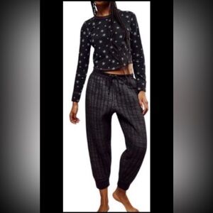 Free  People Intimately Quilted Love PJ set. Size Small